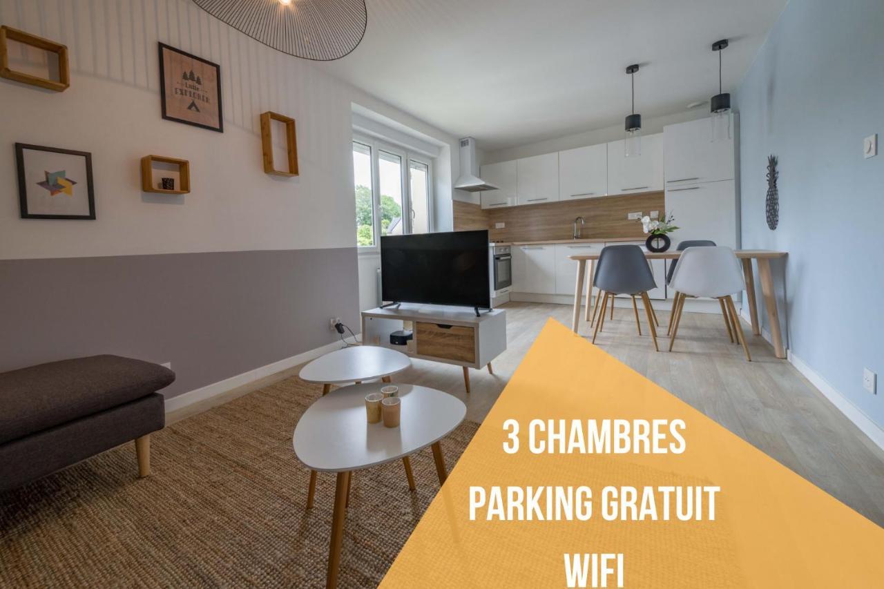 Appartement 3 Chambres - Parking - Wifi - Buanderie - Jardin 브레스트 외부 사진
